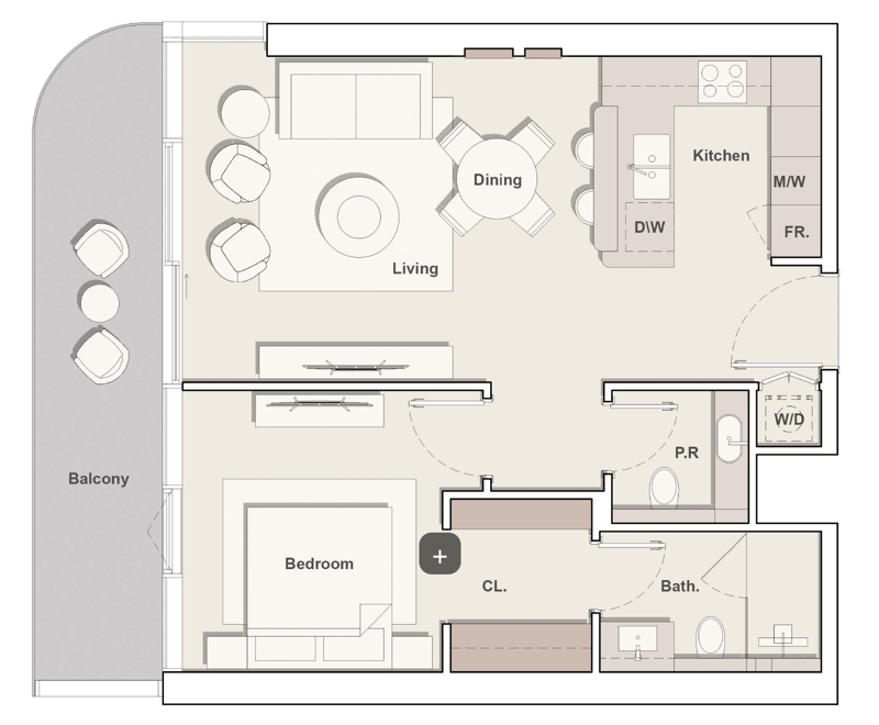 1BR