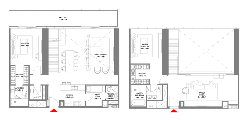 2BR Duplex
