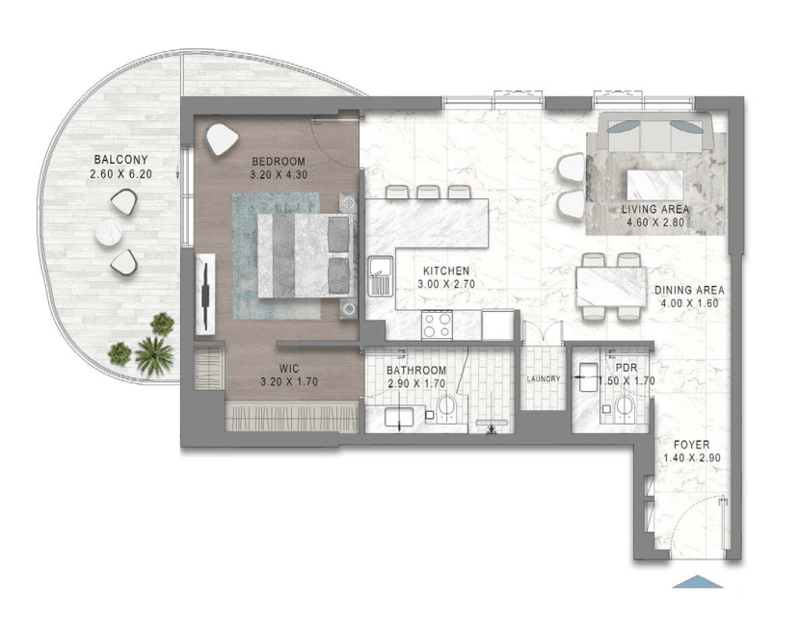 1BR