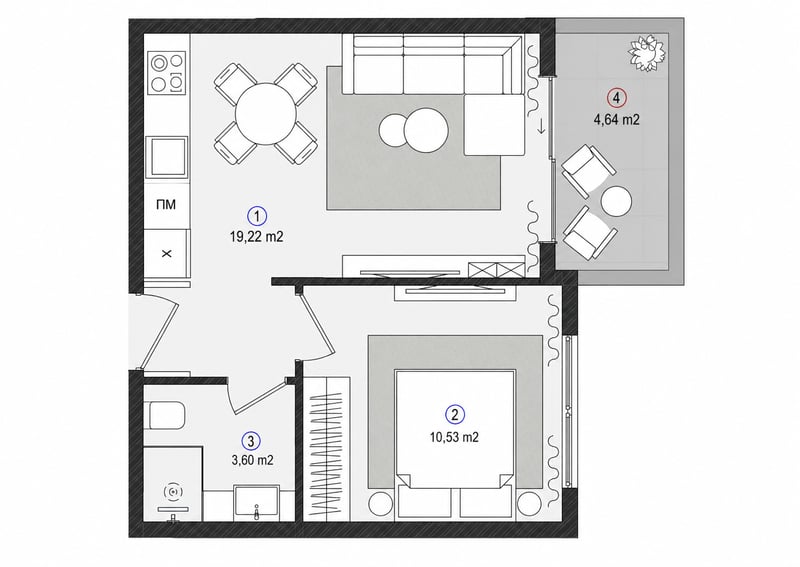 1BR