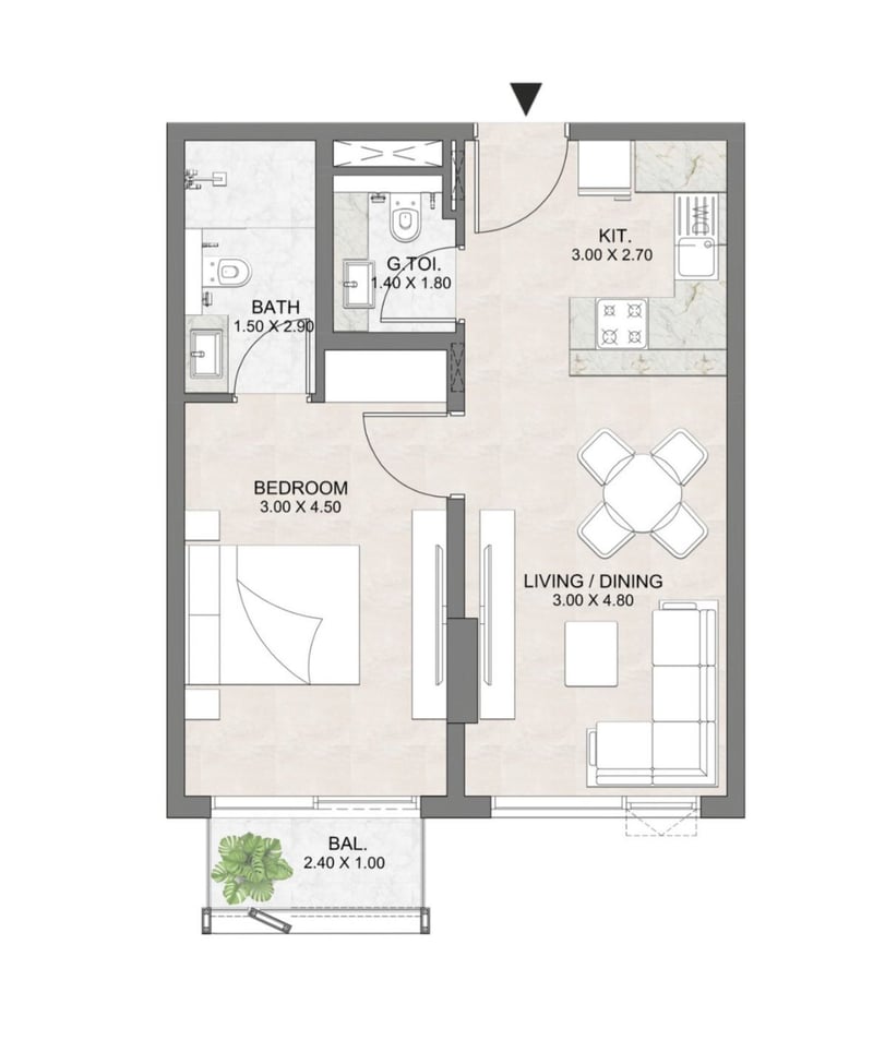1BR
