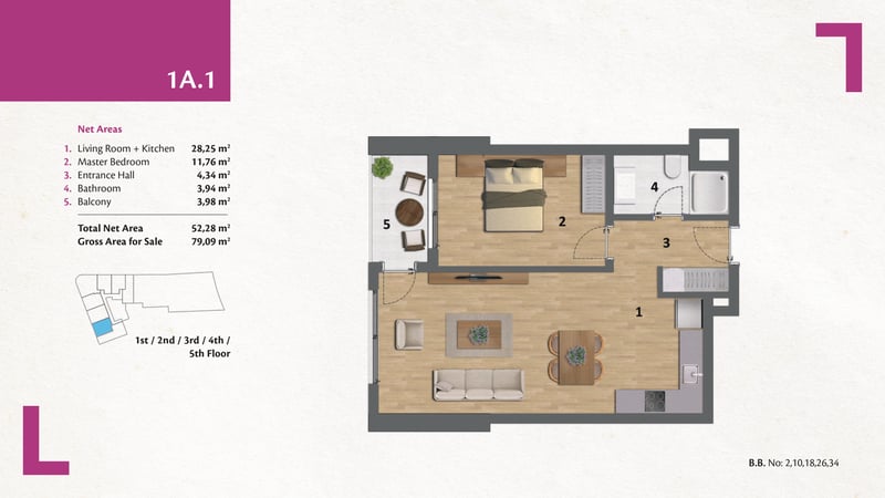 1BR
