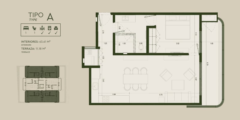 1BR