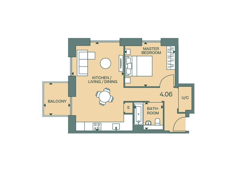 1BR