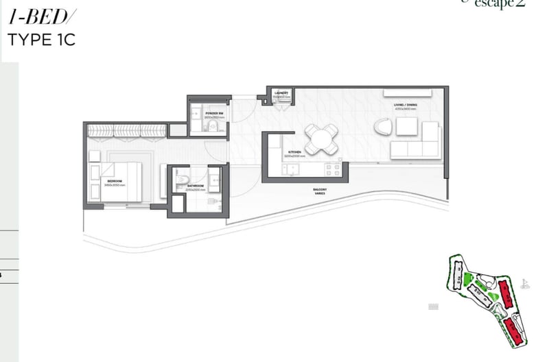 1BR