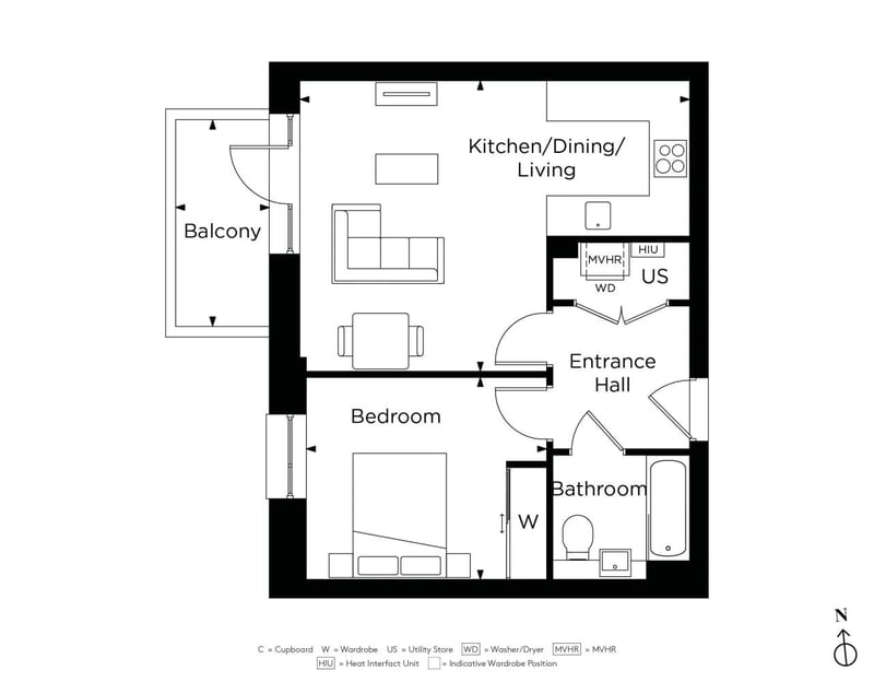 1BR