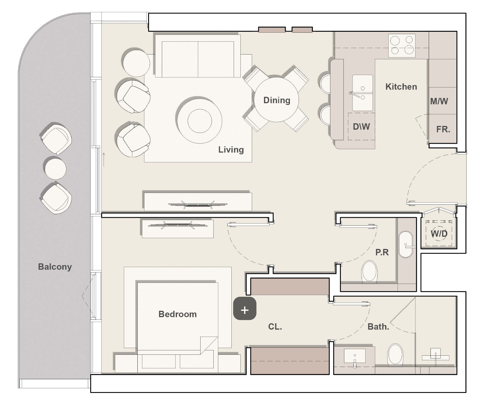 1BR