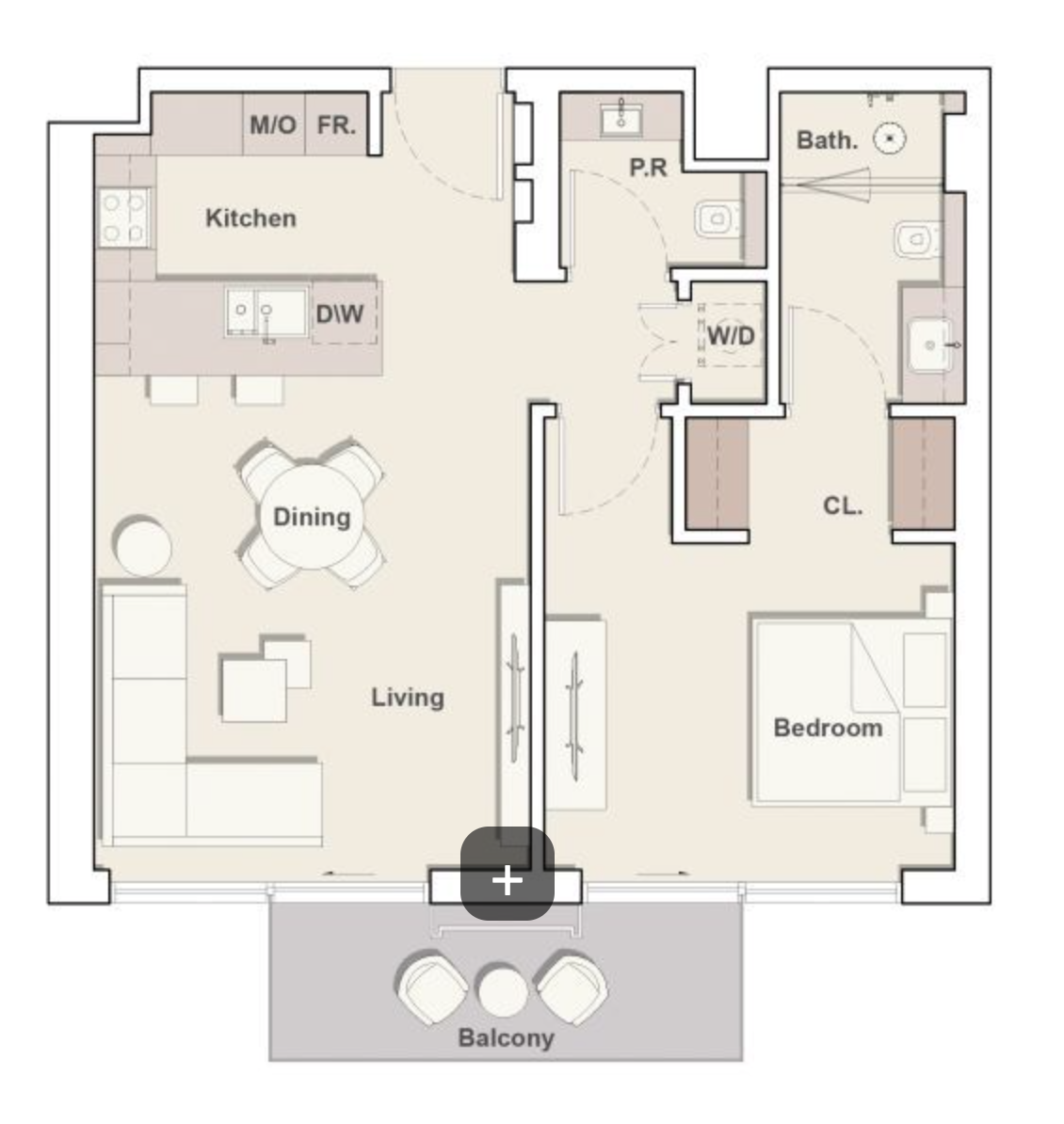 1BR