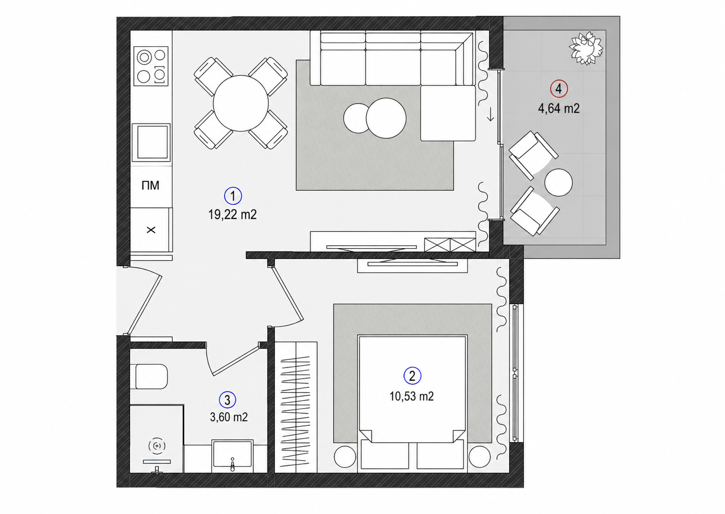 1BR