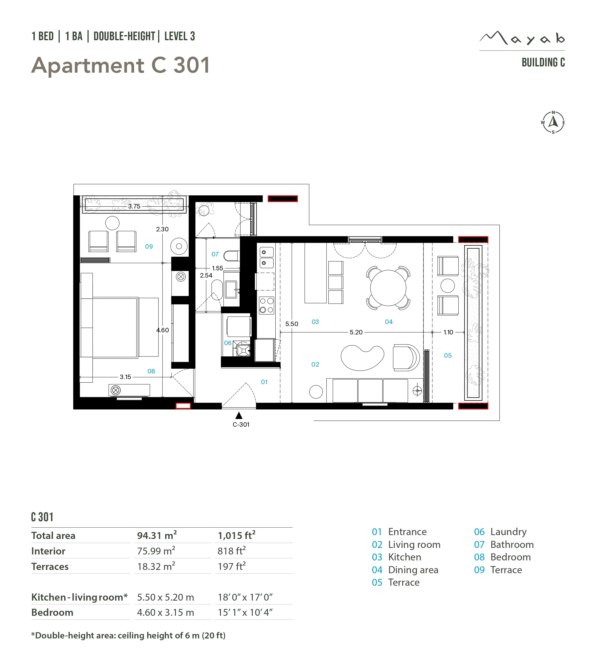 1BR
