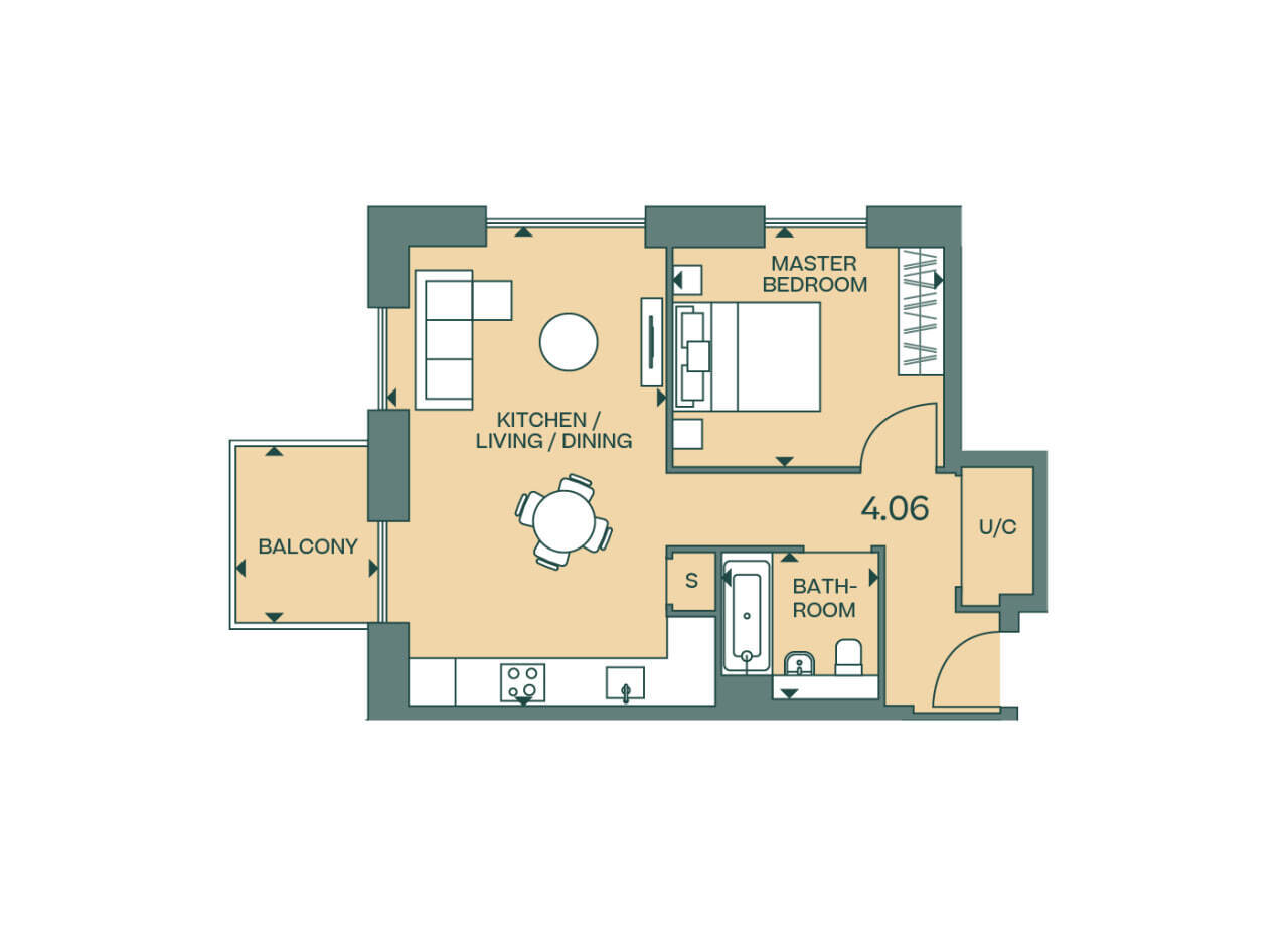 1BR
